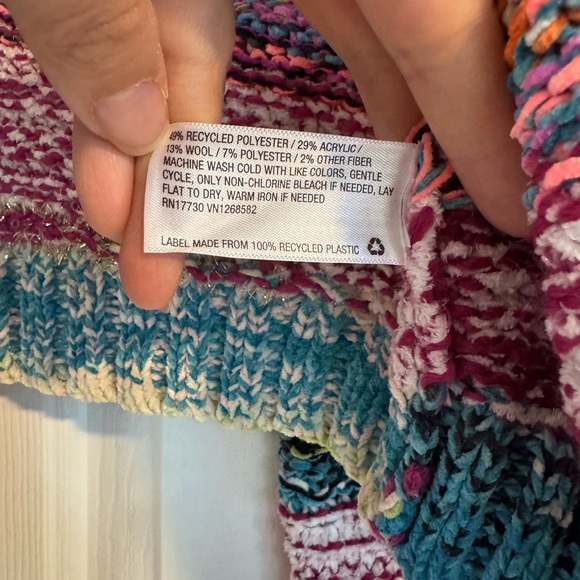 Wild Fable Cropped Colorful Striped Knit Cardigan Size XS New condition, unworn - Picture 6 of 6